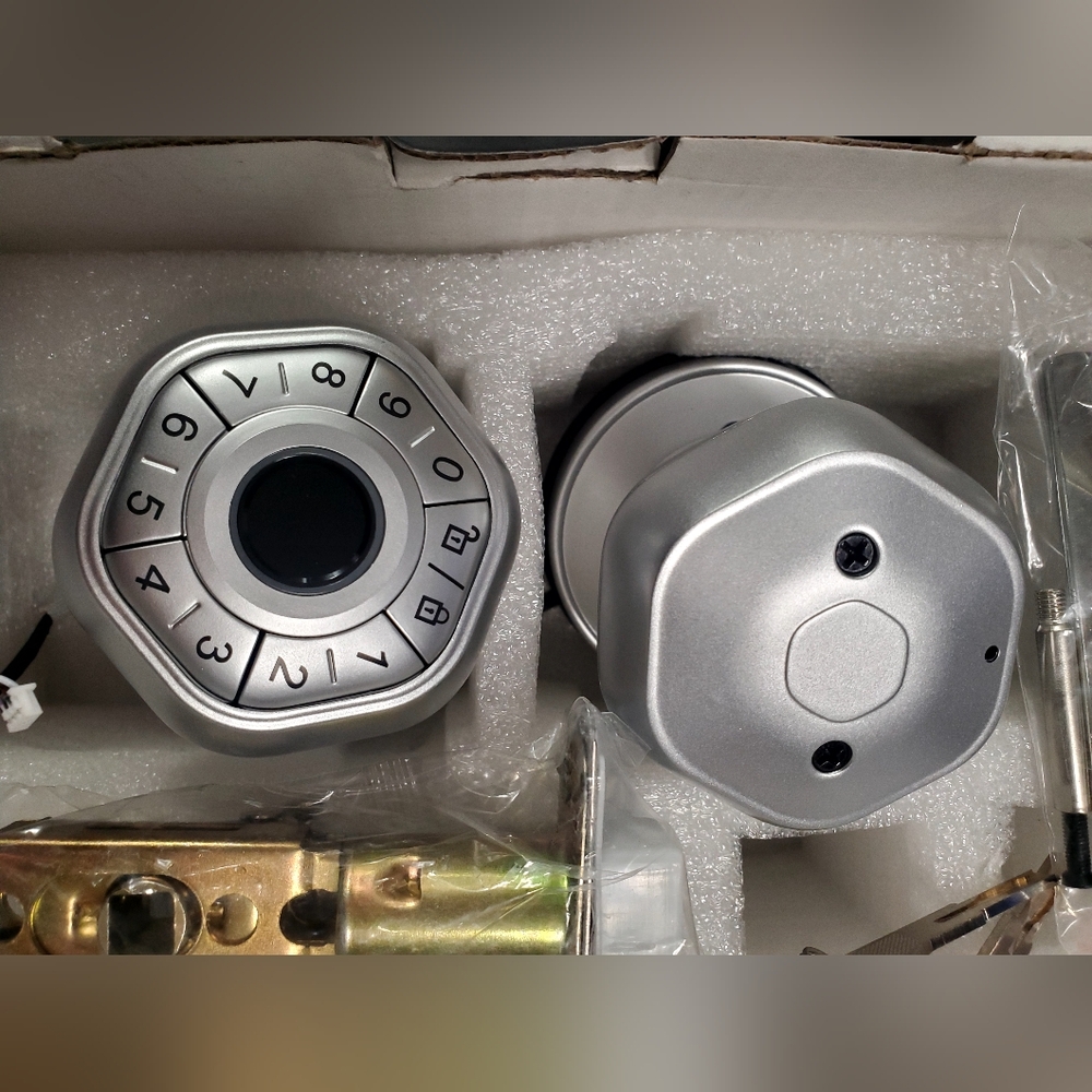 Tuya Smart Lock- Circular Fingerprint Code Door Lock - Picture 4 of 5